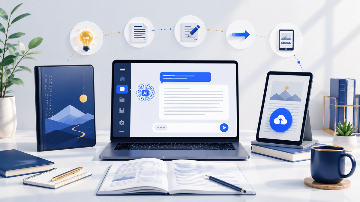 Créer un ebook avec l’IA : méthode complète de l’idée à la publication