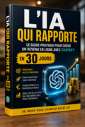 Livre numérique "L’IA qui rapporte" de Novelify, guide pratique pour créer un revenu en ligne avec ChatGPT en 30 jours